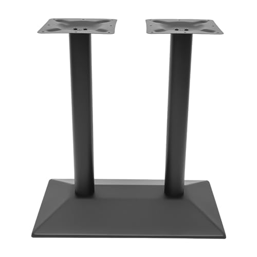 Wiyuer Metall Tischgestell Tischbeinständer mit Doppelter Halterung Untergestell Industrie Tischfuß Bistro Gastro Tisch Tischbeine Tischkufen Tischfüße für die Meisten Schreibtische 72CM von Wiyuer