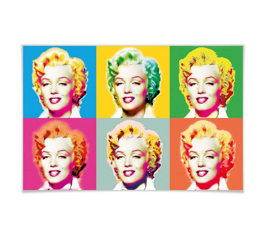 Wizard + Genius Poster XXL Poster Marilyn Monroe Retro Portrait Wandposter 175x115 cm, Wohnzimmer Wandbild modern von Wizard + Genius