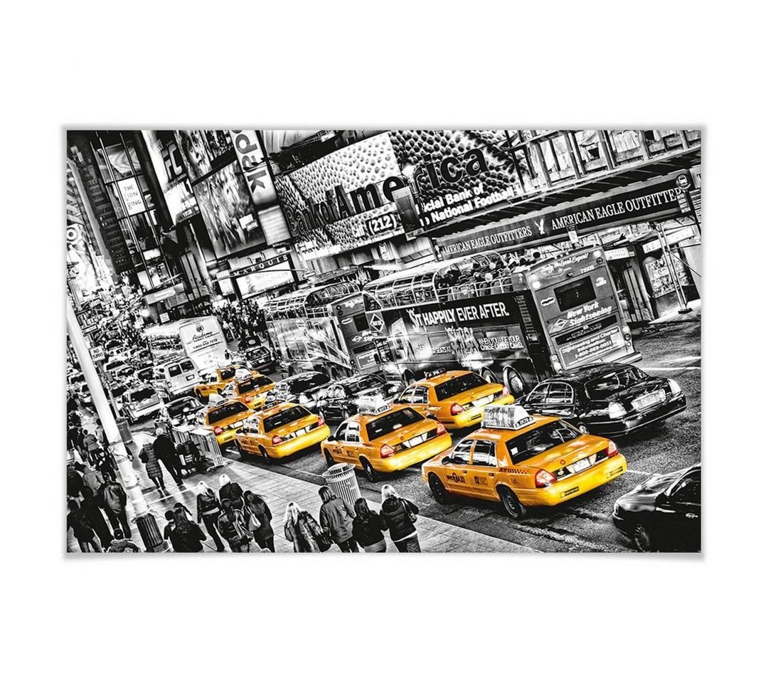 Wizard + Genius Poster XXL Poster New York Cabs USA Taxi großes Wandposter 175x115 cm, Wohnzimmer Wandbild modern von Wizard + Genius