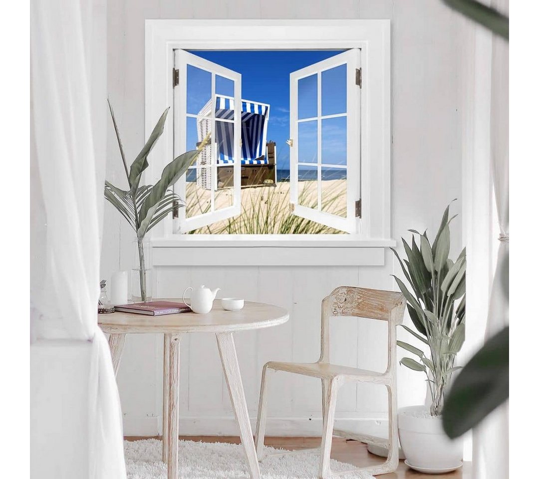 K&L Wall Art Wandtattoo 3D Wandtattoo Aufkleber Strand Urlaub Wellness Affirmationen Strandkorb, Fenster Wandbild selbstklebend K&L Wall Art Wandtattoo 3D Wandtattoo Aufkleber Strand Urlaub Wellness Affirmationen Strandkorb, Fenster Wandbild selbstklebend von K&L Wall Art