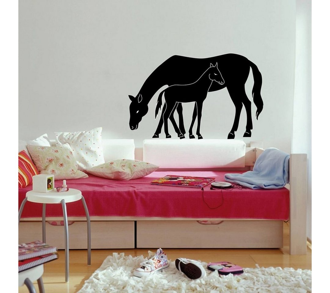 Wizard + Genius Wandtattoo Wandsticker Pony Pferd Klebebilder Mädchen Kinderzimmer Wandtattoo, Wohnzimmer Wandbild modern von Wizard + Genius