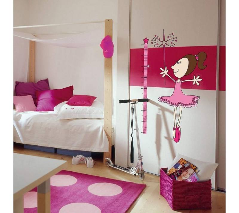 Wizard + Genius Wandtattoo Wandsticker Prinzessin Messlatte für Mädchen Kinderzimmer Wandtattoo, Wohnzimmer Wandbild modern von Wizard + Genius