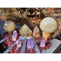 Citrine & Amethyst Sammlung Rainbows Golden Smokey Crystal Rauchquarz Xl Riesige Große Spitze Citrine & Amethyst Sammlung Rainbows Golden Smokey Crystal Rauchquarz Xl Riesige Große Spitze von WizardCrystal