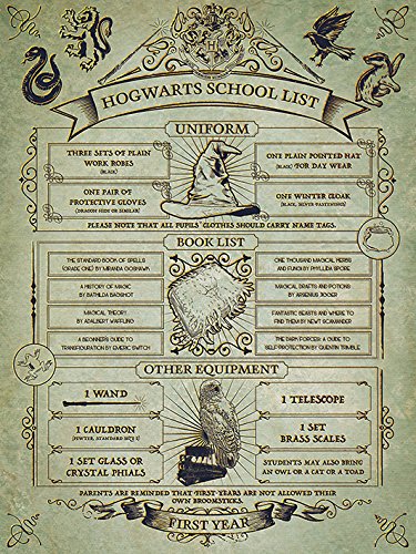 Wizarding World Leinwanddruck, Mehrfarbig, 60 x 80 cm von Pyramid International