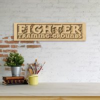 Fighter Training Grounds Graviertezeichen von WizardsBeardCo