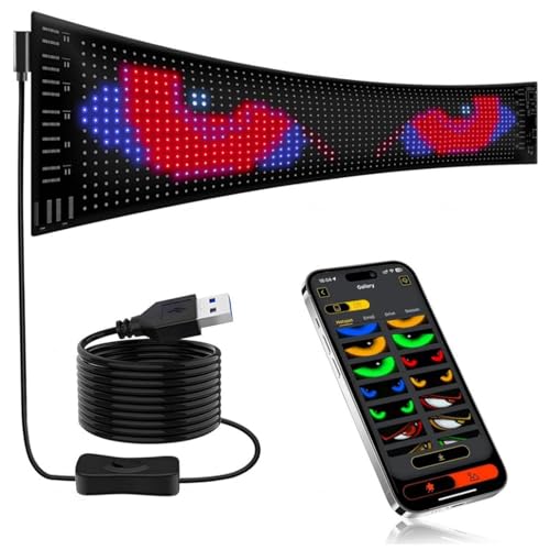 Wizvox Devil Eyes, Programmierbare Augen 𝐋𝐄𝐃 Auto Einfache Installation Konzerten,3.6in*14.7in Wizvox Devil Eyes, Programmierbare Augen 𝐋𝐄𝐃 Auto Einfache Installation Konzerten,3.6in*14.7in von Wizvox