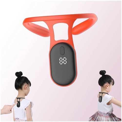 Wizvox Neck Posture Corrector, with Smart Vibration Reminder Back Posture Corrector for Teens, Correcting Hunchback Keep Right Posture,Orange von Wizvox