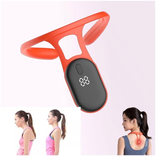 Wizvox the Best Posture Corrector, with Sensor Vibration Reminder Posture Corrector for Women Electronic, Help to Prevent and Improve the Hunchback,Orange von Wizvox