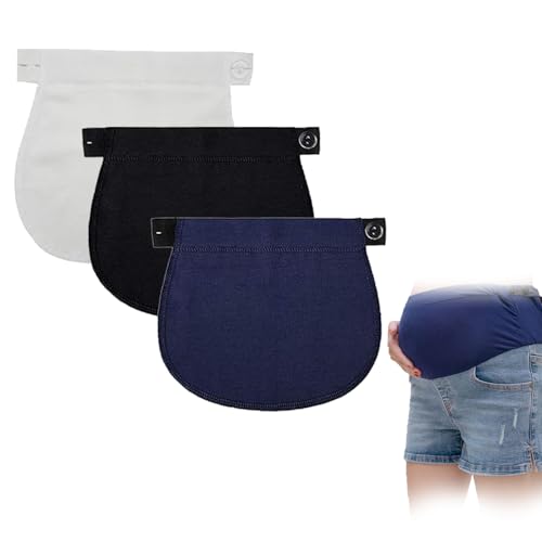 Wjelet 3 Stück Hosenerweiterung Schwangerschaft Verstellbare Bundverlängerung für Schwangere, Elastische Hosenverlängerung mit Knopfverlängerung für Damen, Ideal für Bequeme Schwangerschaftshosen Wjelet 3 Stück Hosenerweiterung Schwangerschaft Verstellbare Bundverlängerung für Schwangere, Elastische Hosenverlängerung mit Knopfverlängerung für Damen, Ideal für Bequeme Schwangerschaftshosen von Wjelet