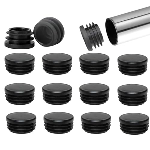 Wjelet 40 Stück 22 mm Stuhlbein-Schutzkappen mit runder Flügelkappe, Stuhlbein-Kissen, Schwarze runde Kappen, Geeignet für Stühle und Sofas Wjelet 40 Stück 22 mm Stuhlbein-Schutzkappen mit runder Flügelkappe, Stuhlbein-Kissen, Schwarze runde Kappen, Geeignet für Stühle und Sofas von Wjelet
