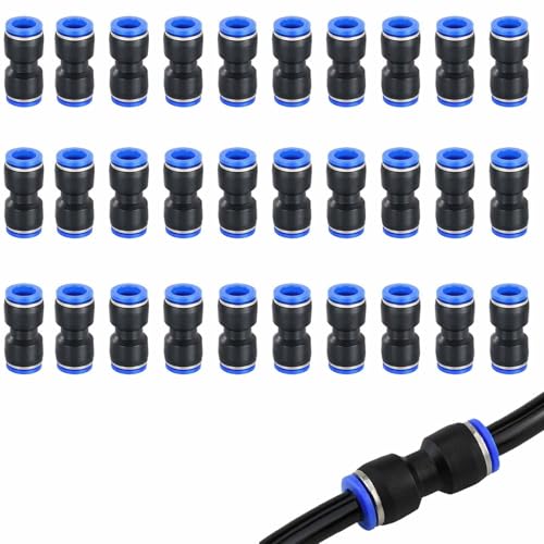Wjelet 40 Stück Pneumatik Steckverbinder 4mm,Schnellbefestigungen,Push In Druckluft Verbinder Set Aus PE Kunststoff,Pneumatische Fittings Für Luft Und Wasserleitungen In Werkstatt Und Haushalt Wjelet 40 Stück Pneumatik Steckverbinder 4mm,Schnellbefestigungen,Push In Druckluft Verbinder Set Aus PE Kunststoff,Pneumatische Fittings Für Luft Und Wasserleitungen In Werkstatt Und Haushalt von Wjelet
