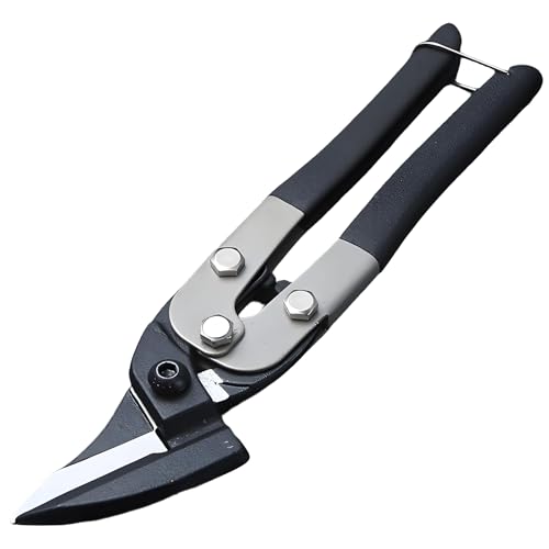 Wjelet Blechschere, 25,4 cm Luftfahrtschere, Metalleisenschneideschere, robuster Blechschneider zum Schneiden von Hardware, Stoff, Blech, Teppich, Karton von Wjelet
