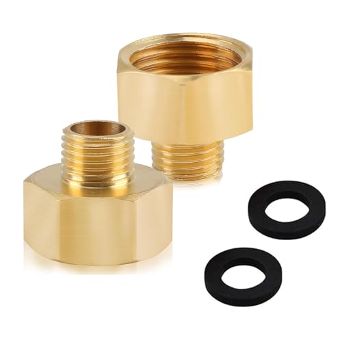 Wjelet 2 Stück Gasflaschen Adapter, 1/2" Rechts auf 1/4" Links, Lpg Gas Adapter, Übergangsstück für Gaskocher, Hockerkocher und Campingkocher, Kommt mit 2 Inklusive Dichtung Wjelet 2 Stück Gasflaschen Adapter, 1/2" Rechts auf 1/4" Links, Lpg Gas Adapter, Übergangsstück für Gaskocher, Hockerkocher und Campingkocher, Kommt mit 2 Inklusive Dichtung von Wjelet