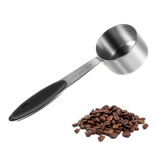 Wjelet Kaffeemesslöffel,30ml Dosierlöffel,Messlöffel Edelstahl Messbecher Mit Langem Griff Für Kaffee Tee Kakao Gewürze Flüssigkeiten Und Pulverförmige Zutaten Wjelet Kaffeemesslöffel,30ml Dosierlöffel,Messlöffel Edelstahl Messbecher Mit Langem Griff Für Kaffee Tee Kakao Gewürze Flüssigkeiten Und Pulverförmige Zutaten von Wjelet