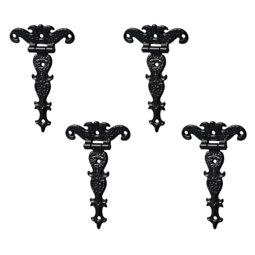 Wjelet Scharniere Schwarz Kreuzgehänge Klassische Dekorative, 11,3 cm, Robuste Zinklegierung, Scharniere, Antik, Schuppentürscharniere, 4 Stück Wjelet Scharniere Schwarz Kreuzgehänge Klassische Dekorative, 11,3 cm, Robuste Zinklegierung, Scharniere, Antik, Schuppentürscharniere, 4 Stück von Wjelet