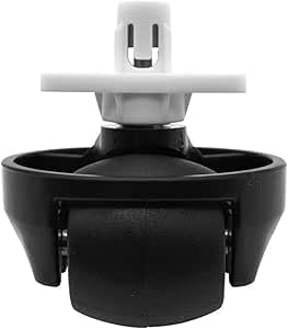 Wjelet Kehrmaschine Zubehör Silent Wheel Vorderrad Romba Frontrad, Reifen, Rad für Roborock S8/S7/Q7/S6/S5/G20/G10S/G10/T7S/S65/S55(Schwarz) von Wjelet