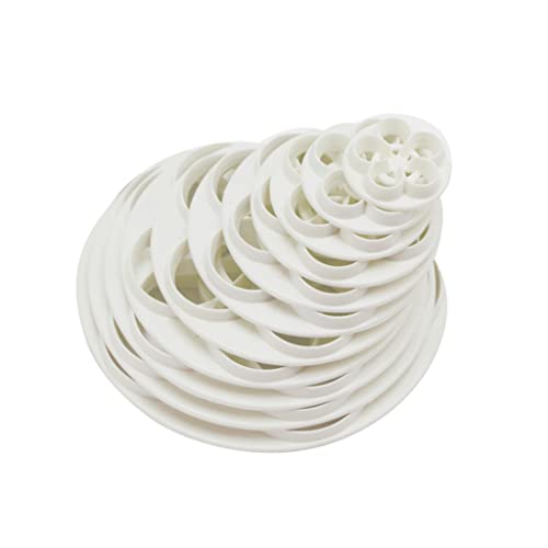 11-teiliges Ausstecher Set Rosen Blumen Plätzchenschneider Kunststoffform Fondant Backform Kuchenform Dekorations Gadgets von Wjsdsg