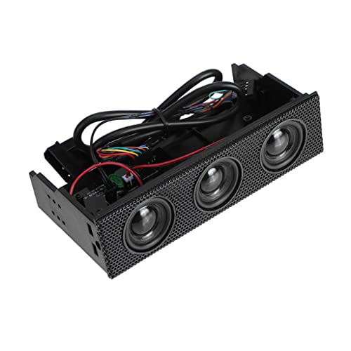 Wjsdsg PC Frontplatte Medien Dashboard PC Frontplatte Lautsprecher Stereo Surround Computer Für Gehäuse Eingebauter Mikrofon Lautsprecher Vorne B von Wjsdsg