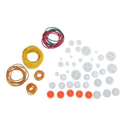 Wjsdsg Praktisches Getriebe Riemenscheiben Gummi Kombinationsset Für Modelle Und Andere Projekte von Wjsdsg