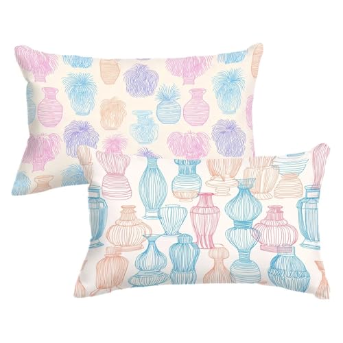 2er Set Kissenbezug 40 60 Einfachheit, Vase Kopfkissenbezug 40x60 cm mit Unsichtbarer Reißverschluss, Doppelseitig Samt Kissenhülle Sofakissen Schlafzimmer Dekokissen Bett Kissenbezüge 2 Pack,Model736 2er Set Kissenbezug 40 60 Einfachheit, Vase Kopfkissenbezug 40x60 cm mit Unsichtbarer Reißverschluss, Doppelseitig Samt Kissenhülle Sofakissen Schlafzimmer Dekokissen Bett Kissenbezüge 2 Pack,Model736 von Wjxzsccw