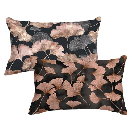 2er Set Kissenbezug 40 70 GinkgobläTter, Anlage Kopfkissenbezug 40x70 cm mit Unsichtbarer Reißverschluss, Doppelseitig Samt Kissenhülle Sofakissen Schlafzimmer Dekokissen Bett Kissenbezüge,Model700 2er Set Kissenbezug 40 70 GinkgobläTter, Anlage Kopfkissenbezug 40x70 cm mit Unsichtbarer Reißverschluss, Doppelseitig Samt Kissenhülle Sofakissen Schlafzimmer Dekokissen Bett Kissenbezüge,Model700 von Wjxzsccw