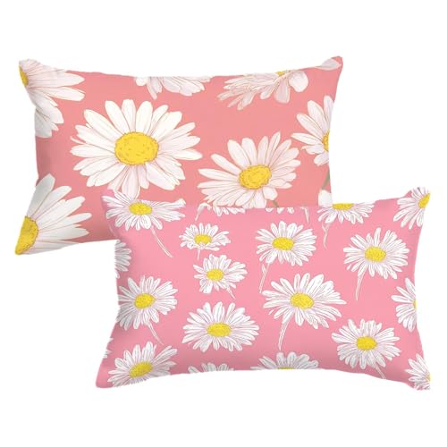 2er Set Kissenbezug 40 75 Rosa, GäNseblüMchen Kopfkissenbezug 40x75 cm mit Unsichtbarer Reißverschluss, Doppelseitig Samt Kissenhülle Sofakissen Schlafzimmer Dekokissen Bett Kissenbezüge,Model682 2er Set Kissenbezug 40 75 Rosa, GäNseblüMchen Kopfkissenbezug 40x75 cm mit Unsichtbarer Reißverschluss, Doppelseitig Samt Kissenhülle Sofakissen Schlafzimmer Dekokissen Bett Kissenbezüge,Model682 von Wjxzsccw