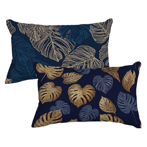 2er Set Kissenbezug 40 90 Anlage, Blatt Kopfkissenbezug 40x90 cm mit Unsichtbarer Reißverschluss, Doppelseitig Samt Kissenhülle Sofakissen Schlafzimmer Dekokissen Bett Kissenbezüge 2 Pack, Model724 2er Set Kissenbezug 40 90 Anlage, Blatt Kopfkissenbezug 40x90 cm mit Unsichtbarer Reißverschluss, Doppelseitig Samt Kissenhülle Sofakissen Schlafzimmer Dekokissen Bett Kissenbezüge 2 Pack, Model724 von Wjxzsccw