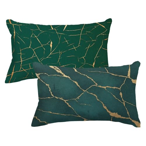 2er Set Kissenbezug 50 75 GrüN, Streifen Kopfkissenbezug 50x75 cm mit Unsichtbarer Reißverschluss, Doppelseitig Samt Kissenhülle Sofakissen Schlafzimmer Dekokissen Bett Kissenbezüge 2 Pack, Model694 2er Set Kissenbezug 50 75 GrüN, Streifen Kopfkissenbezug 50x75 cm mit Unsichtbarer Reißverschluss, Doppelseitig Samt Kissenhülle Sofakissen Schlafzimmer Dekokissen Bett Kissenbezüge 2 Pack, Model694 von Wjxzsccw
