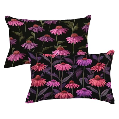 Kissenbezug 30 * 50cm 2er Set Rechteckig Kopfkissenbezug Schwarz Sofakissen Lila Blume Dekokissen Samt Couchkissen Doppelseitig Zierkissen mit Unsichtbarer Reißverschluss für Herbst Deko,Model618 Kissenbezug 30 * 50cm 2er Set Rechteckig Kopfkissenbezug Schwarz Sofakissen Lila Blume Dekokissen Samt Couchkissen Doppelseitig Zierkissen mit Unsichtbarer Reißverschluss für Herbst Deko,Model618 von Wjxzsccw