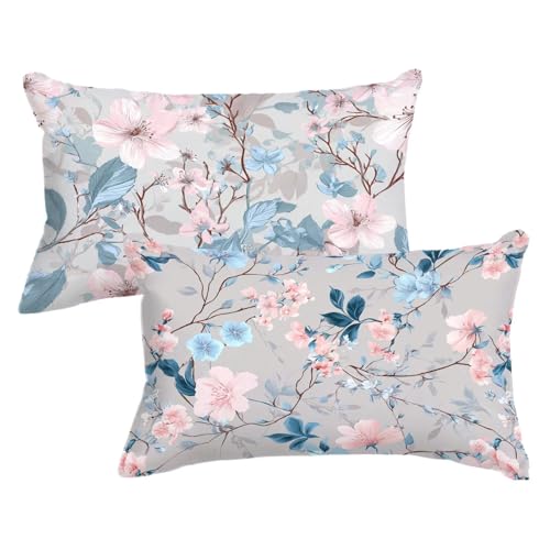 Kissenbezug 30 x 60cm 2er Set Rechteckig Kopfkissenbezug Blau Sofakissen Blume Dekokissen Samt Couchkissen Doppelseitig Zierkissen mit Unsichtbarer Reißverschluss Design für Herbst Deko,Model636 Kissenbezug 30 x 60cm 2er Set Rechteckig Kopfkissenbezug Blau Sofakissen Blume Dekokissen Samt Couchkissen Doppelseitig Zierkissen mit Unsichtbarer Reißverschluss Design für Herbst Deko,Model636 von Wjxzsccw