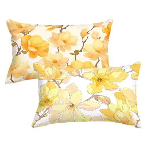 Kissenbezug 30 x 60cm 2er Set Rechteckig Kopfkissenbezug Gelbe Blume Sofakissen Blume Dekokissen Samt Couchkissen Doppelseitig Zierkissen mit Unsichtbarer Reißverschluss für Herbst Deko,Model648 Kissenbezug 30 x 60cm 2er Set Rechteckig Kopfkissenbezug Gelbe Blume Sofakissen Blume Dekokissen Samt Couchkissen Doppelseitig Zierkissen mit Unsichtbarer Reißverschluss für Herbst Deko,Model648 von Wjxzsccw