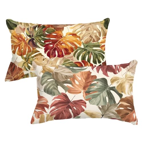 Kissenbezug 30 x 60cm 2er Set Rechteckig Kopfkissenbezug Retro Sofakissen Anlage Dekokissen Samt Couchkissen Doppelseitig Zierkissen mit Unsichtbarer Reißverschluss Design für Herbst Deko,Model732 Kissenbezug 30 x 60cm 2er Set Rechteckig Kopfkissenbezug Retro Sofakissen Anlage Dekokissen Samt Couchkissen Doppelseitig Zierkissen mit Unsichtbarer Reißverschluss Design für Herbst Deko,Model732 von Wjxzsccw