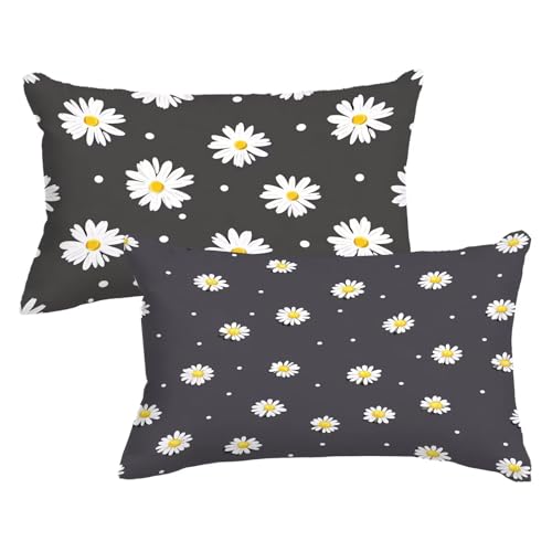 Kissenbezug 40 x 70cm 2er Set Rechteckig Kopfkissenbezug Weiß Sofakissen GäNseblüMchen Dekokissen Samt Couchkissen Doppelseitig Zierkissen mit Unsichtbarer Reißverschluss für Herbst Deko,Model678 Kissenbezug 40 x 70cm 2er Set Rechteckig Kopfkissenbezug Weiß Sofakissen GäNseblüMchen Dekokissen Samt Couchkissen Doppelseitig Zierkissen mit Unsichtbarer Reißverschluss für Herbst Deko,Model678 von Wjxzsccw