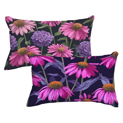 Kissenbezug 60 x 80cm 2er Set Rechteckig Kopfkissenbezug Schwarz Sofakissen Rosa Blume Dekokissen Samt Couchkissen Doppelseitig Zierkissen mit Unsichtbarer Reißverschluss für Herbst Deko,Model582 Kissenbezug 60 x 80cm 2er Set Rechteckig Kopfkissenbezug Schwarz Sofakissen Rosa Blume Dekokissen Samt Couchkissen Doppelseitig Zierkissen mit Unsichtbarer Reißverschluss für Herbst Deko,Model582 von Wjxzsccw