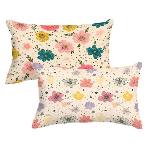 Kopfkissenbezug 30x50 2er Set Kissenbezug Farbige Blumen Kissenbezüge Blume Muster mit Unsichtbarer Reißverschluss Sofakissen Samt Dekokissen für Zimmer Deko Wohnzimmer Geschenke für Frauen,Model638 Kopfkissenbezug 30x50 2er Set Kissenbezug Farbige Blumen Kissenbezüge Blume Muster mit Unsichtbarer Reißverschluss Sofakissen Samt Dekokissen für Zimmer Deko Wohnzimmer Geschenke für Frauen,Model638 von Wjxzsccw
