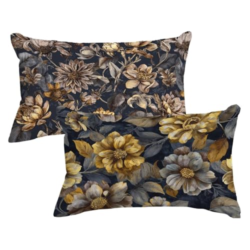 Kopfkissenbezug 30x50 2er Set Kissenbezug Retro Kissenbezüge Blume Muster mit Unsichtbarer Reißverschluss Design Sofakissen Samt Dekokissen für Zimmer Deko Wohnzimmer Geschenke für Frauen,Model692 Kopfkissenbezug 30x50 2er Set Kissenbezug Retro Kissenbezüge Blume Muster mit Unsichtbarer Reißverschluss Design Sofakissen Samt Dekokissen für Zimmer Deko Wohnzimmer Geschenke für Frauen,Model692 von Wjxzsccw