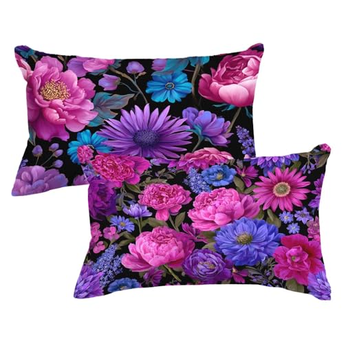 Kopfkissenbezug 40x70 2er Set Kissenbezug Rosa Kissenbezüge Blume Muster mit Unsichtbarer Reißverschluss Design Sofakissen Samt Dekokissen für Zimmer Deko Wohnzimmer Geschenke für Frauen,Model626 Kopfkissenbezug 40x70 2er Set Kissenbezug Rosa Kissenbezüge Blume Muster mit Unsichtbarer Reißverschluss Design Sofakissen Samt Dekokissen für Zimmer Deko Wohnzimmer Geschenke für Frauen,Model626 von Wjxzsccw