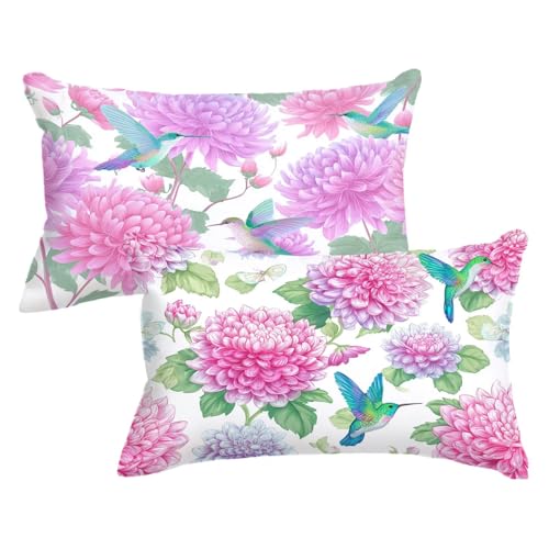 Kopfkissenbezug 40x90 2er Set Kissenbezug Rosa Blumen Kissenbezüge Vogel Muster mit Unsichtbarer Reißverschluss Sofakissen Samt Dekokissen für Zimmer Deko Wohnzimmer Geschenke für Frauen,Model620 Kopfkissenbezug 40x90 2er Set Kissenbezug Rosa Blumen Kissenbezüge Vogel Muster mit Unsichtbarer Reißverschluss Sofakissen Samt Dekokissen für Zimmer Deko Wohnzimmer Geschenke für Frauen,Model620 von Wjxzsccw
