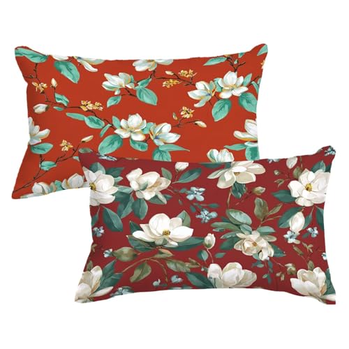 Kopfkissenbezug 50x70 2er Set Kissenbezug Rot Kissenbezüge Blume Muster mit Unsichtbarer Reißverschluss Doppelseitig Sofakissen Samt Dekokissen für Zimmer Deko Wohnzimmer Geschenke für Frauen,Model578 Kopfkissenbezug 50x70 2er Set Kissenbezug Rot Kissenbezüge Blume Muster mit Unsichtbarer Reißverschluss Doppelseitig Sofakissen Samt Dekokissen für Zimmer Deko Wohnzimmer Geschenke für Frauen,Model578 von Wjxzsccw