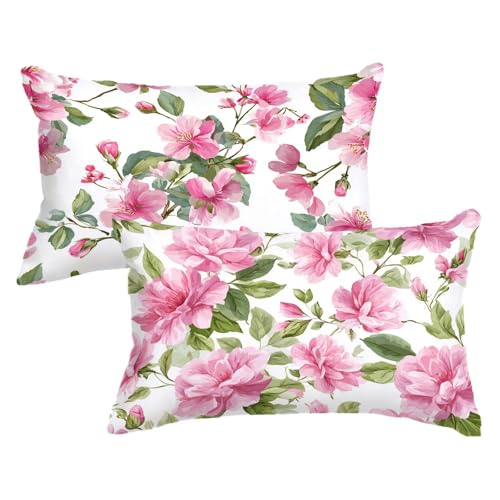Kopfkissenbezug 60x80 2er Set Kissenbezug Rosa Kissenbezüge Blume Muster mit Unsichtbarer Reißverschluss Design Sofakissen Samt Dekokissen für Zimmer Deko Wohnzimmer Geschenke für Frauen,Model590 Kopfkissenbezug 60x80 2er Set Kissenbezug Rosa Kissenbezüge Blume Muster mit Unsichtbarer Reißverschluss Design Sofakissen Samt Dekokissen für Zimmer Deko Wohnzimmer Geschenke für Frauen,Model590 von Wjxzsccw