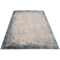 WK WOHNEN Teppich "BORDER", rechteckig, hochwertiger Viskoseanteil, samtweiche Oberfläche mit 3 D Effekt von Wk Wohnen