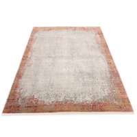 WK WOHNEN Teppich "BORDER", rechteckig, hochwertiger Viskoseanteil, samtweiche Oberfläche mit 3 D Effekt von Wk Wohnen