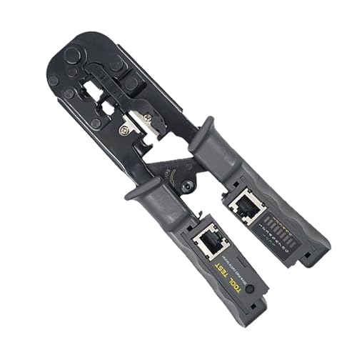 2 In 1 RJ45 Networking Kabel Crimping Tool 8p4p Dreizwecktester Ratschenkugel Über Hole Networking Kabelzellen Werkzeug Von Hole Networking Cable von Wkldjf