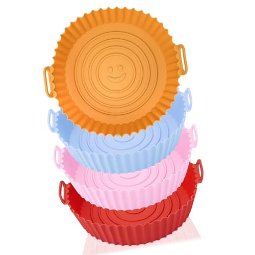 4 Stück Luftfritteusen Pad Silikon Air Fritteusen Korb Air Fritteusen Schüssel Multifunktionales Silikon Kochen Werkzeug zum Kochen 4 Stück Luftfritteusen Pad Silikon Air Fritteusen Korb Air Fritteusen Schüssel Multifunktionales Silikon Kochen Werkzeug zum Kochen von Wkldjf