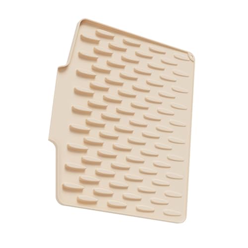 Flexible, schnell trocknende und auslaufsichere Silikon-Arbeitsplattenschoner, Geschirrablage, hitzebeständige Abtropfmatte für Küche, Kühlschrank, Spüle, Verwendung von Silikon-Abtropfmatte Flexible, schnell trocknende und auslaufsichere Silikon-Arbeitsplattenschoner, Geschirrablage, hitzebeständige Abtropfmatte für Küche, Kühlschrank, Spüle, Verwendung von Silikon-Abtropfmatte von Wkldjf