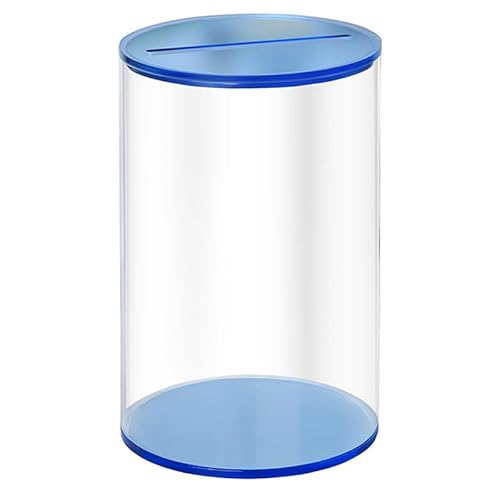 Moderne, transparente Acryl-Spardose, bruchsicheres Design, einfacher Zugang zu Münzen, sicher für Kinder, Zuhause, Büro, Acryl-Spardose von Wkldjf