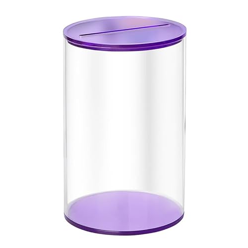 Moderne, transparente Acryl-Spardose, bruchsicheres Design, einfacher Zugang zu Münzen, sicher für Kinder, Zuhause, Büro, Acryl-Spardose von Wkldjf