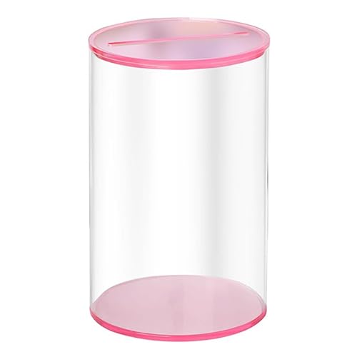 Moderne, transparente Acryl-Spardose, bruchsicheres Design, einfacher Zugang zu Münzen, sicher für Kinder, Zuhause, Büro, Acryl-Spardose von Wkldjf