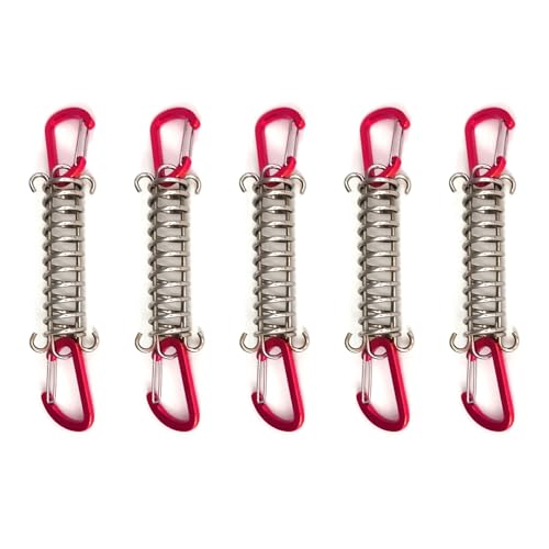 Outdoor Stoßdämpfung des Frühlingsspanners Training Leine Frühling Hochfest Camping Zelt Seilspanner Federschnallen Schnallen von Wkldjf
