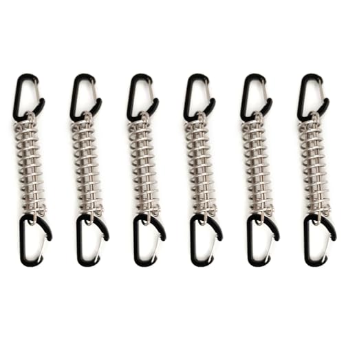 Outdoor Stoßdämpfung des Frühlingsspanners Training Leine Frühling Hochfest Camping Zelt Seilspanner Federschnallen Schnallen von Wkldjf